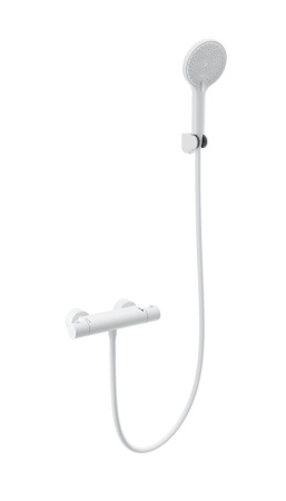 Смеситель для душа с термостатом WONZON & WOGHAND INN 3, белый матовый WW-B2003-A-MW