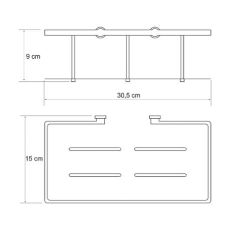 Полка металлическая  WasserKRAFT K-511