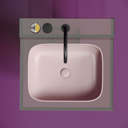 Раковина накладная (50,5х38) Ceramica Nova ELEMENT CN6052MP