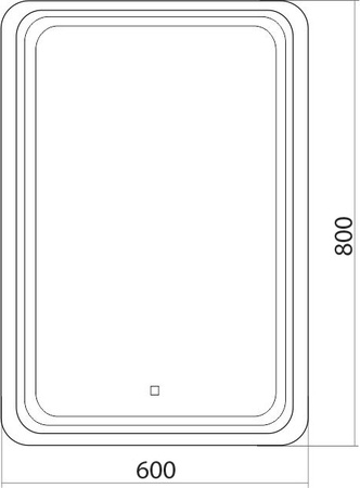 Зеркало (60х80) Silver Mirrors Мальта LED-00002353