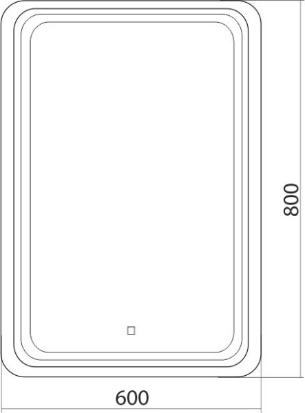 Зеркало (60х80) Silver Mirrors Мальта LED-00002353