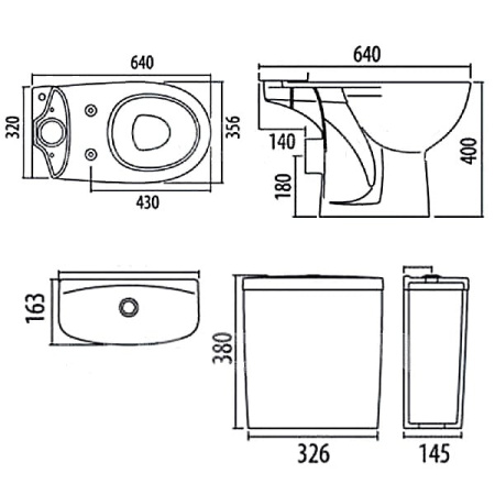 Унитаз напольный IFO Arret RS030602000