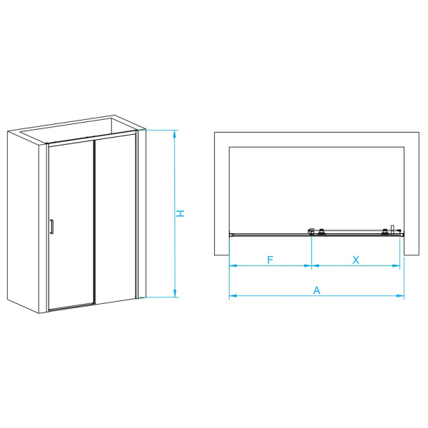 Душевая дверь 140 см RGW Passage PA-017 350801714-11 прозрачное