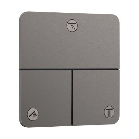 Переключатель потоков на 3 положения Hansgrohe ShowerSelect Comfort Q 15587340 шлифованный черный хром