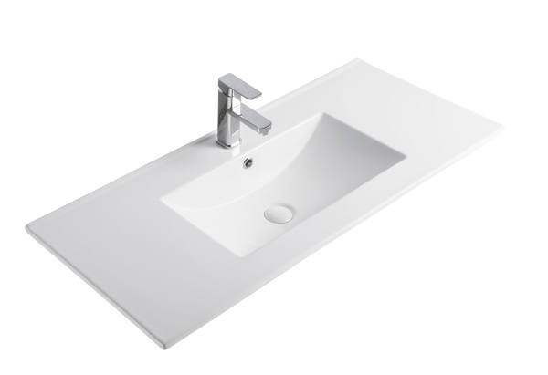 Раковина встраиваемая сверху (101,5х46,5) Orange  B03-1000W белый глянец