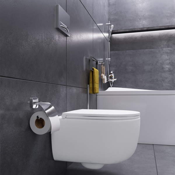 Подвесной унитаз безободковый с сиденьем микролифт Damixa Sirius DX86C1700SC