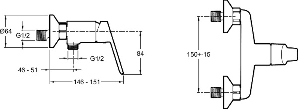 Смеситель для душа Jacob Delafon Aime E29870-BL