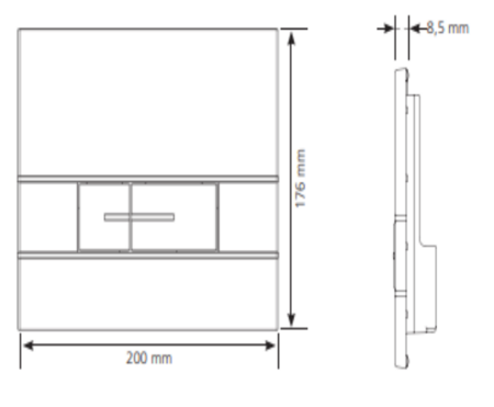 Клавиша смыва SIAMP 31171110