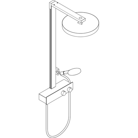 Душевая система с термостатом Hansgrohe Rainfinity Showerpipe 360 1jet 26853000 хром