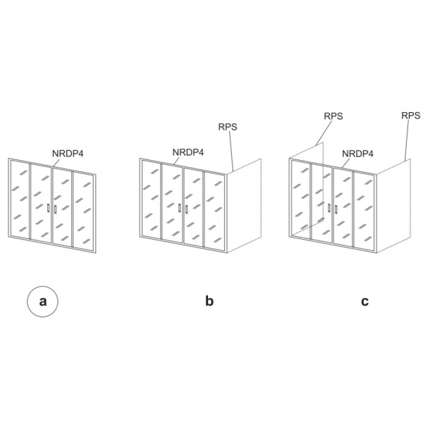Душевая дверь Ravak Rapier NRDP4-190 0ONL0100ZG
