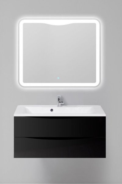 База под раковину подвесная BelBagno MARINO-CER-1000-2C-SO-NL-P Nero Lucido