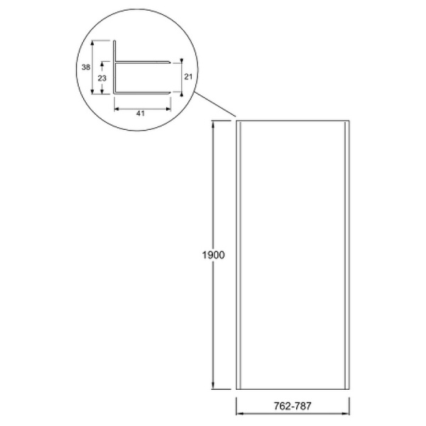 Боковая стенка Jacob Delafon SERENITY E14F80-GA