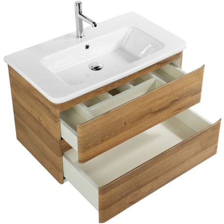 База под раковину BelBagno ALBANO-CER-800-2C-SO-RR подвесная Rovere Rustico