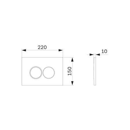 Клавиша смыва Am.Pm ProC I070138 черный