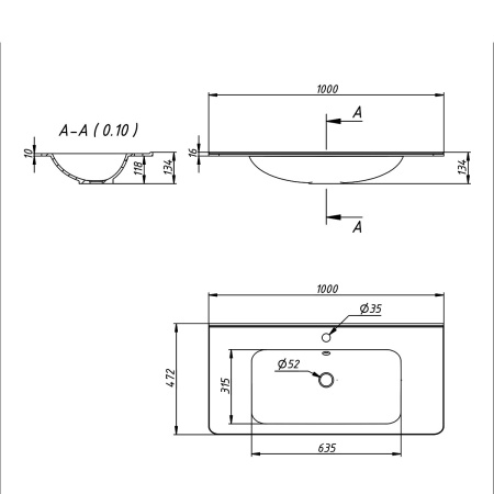 Раковина Vincea VCB-2VP100W