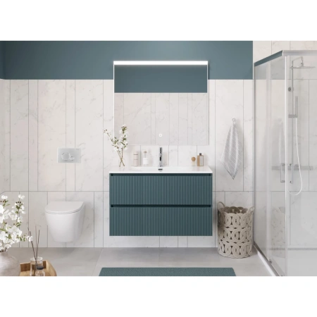 Тумба под раковину 120 BelBagno Uno UNO-1200-2C-SO-AO голубой матовый, без раковины