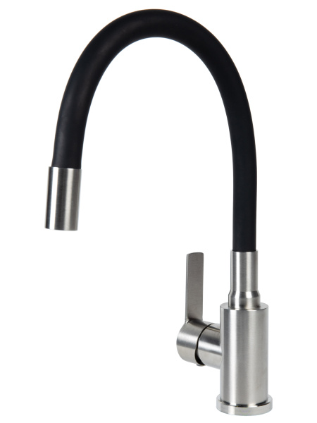 Смеситель для кухни однорычажный с гибким изливом Agger Easy A3100522 сатин матовый