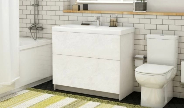 База под раковину подвесная Art&Max AM-Verona-Push-900-2C-SO-BI-TS Белый матовый