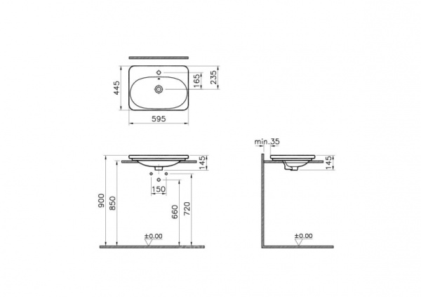 Раковина Vitra Nest Trendy 5685B003-1072