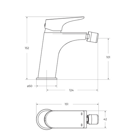 Смеситель для биде BelBagno MARINO-BD-CRM-W0