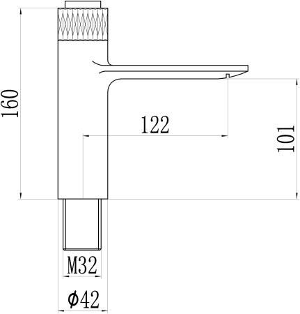 Смеситель для раковины Savol S-601810WB