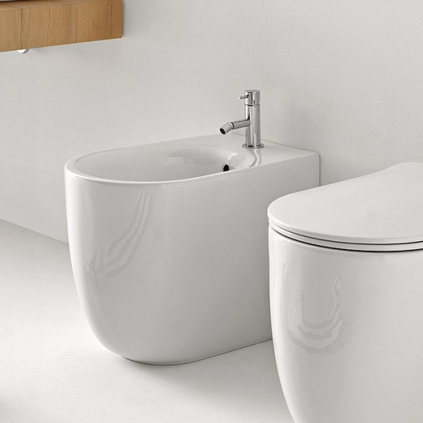 Биде напольное Kerasan Nolita 532001*1 белый