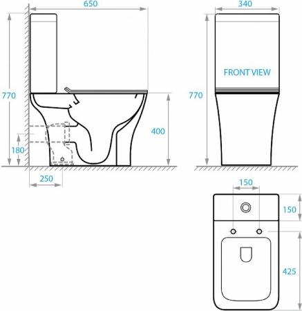 Унитаз компакт Koller Pool Trend TR-0650-RC-C_TR-0650-RC-T