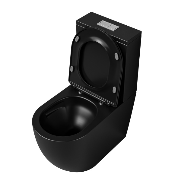 Унитаз напольный безободковый Grossman  GR-4494BMSQ с сиденьем микролифт