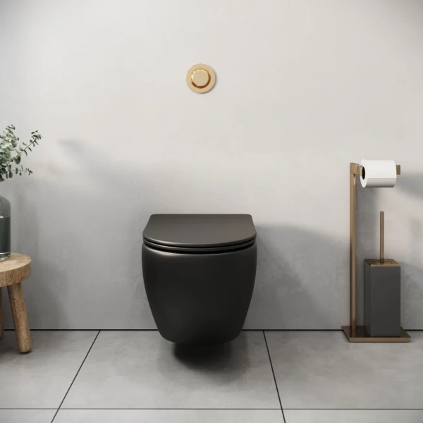 Унитаз подвесной безободковый Grossman Color GR-4455BMS с сиденьем микролифт