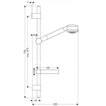 Душевой гарнитур Hansgrohe Unica Aquaclub 3 27310000