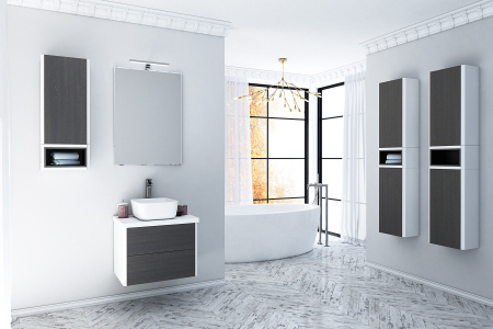 Шкаф подвесной Aquaton Брук 1A202503BCDF0 дуб латте