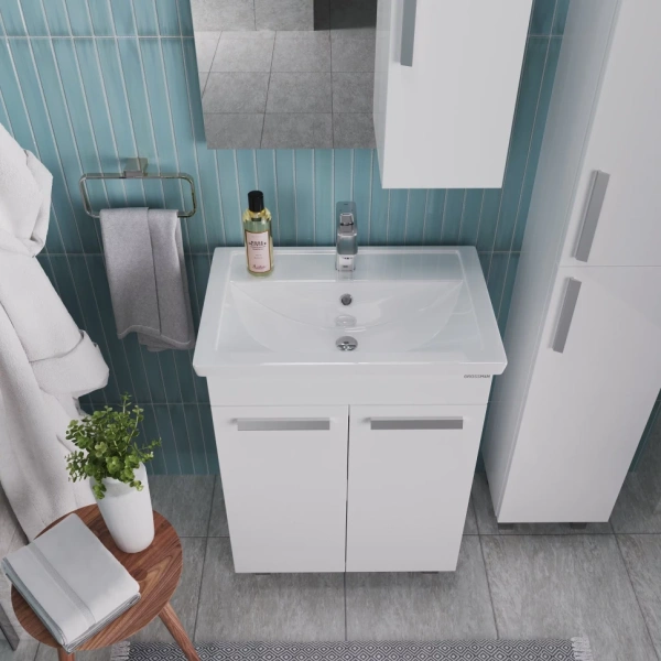 Тумба напольная Grossman НЕО-70 см 107013 белая, с дверками