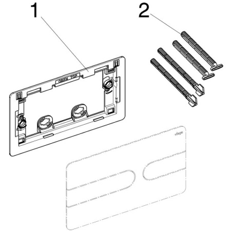 Клавиша смыва Viega Prevista Visign for Style 8613.1 773151