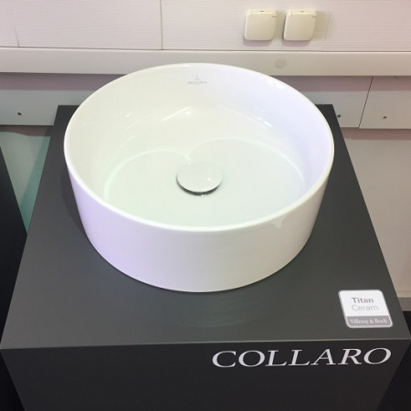 Раковина накладная Villeroy & Boch Collaro 4A1840R1 (400 мм) CeramicPlus