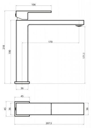 Смеситель для раковины BelBagno Magna MAG-LMC-CRM