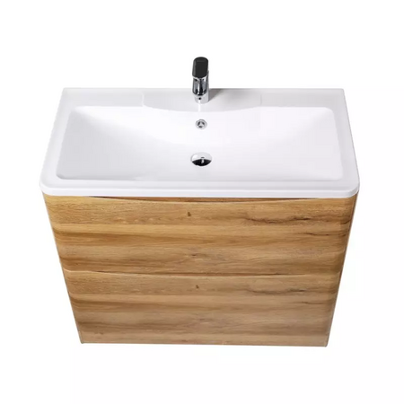 База под раковину подвесная BelBagno ACQUA-1000-2C-PIA-RR Rovere Rustico