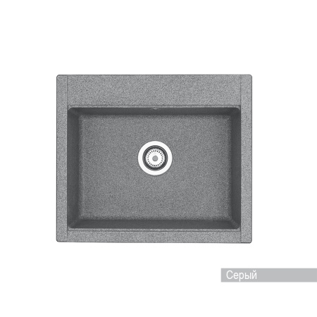 Кухонная мойка Aquaton Делия 60 1A715232LD230 серый