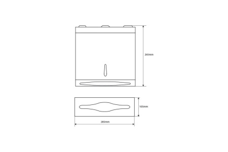 Диспенсер для бумажных полотенец Bemeta Hotel Bemeta 113103031