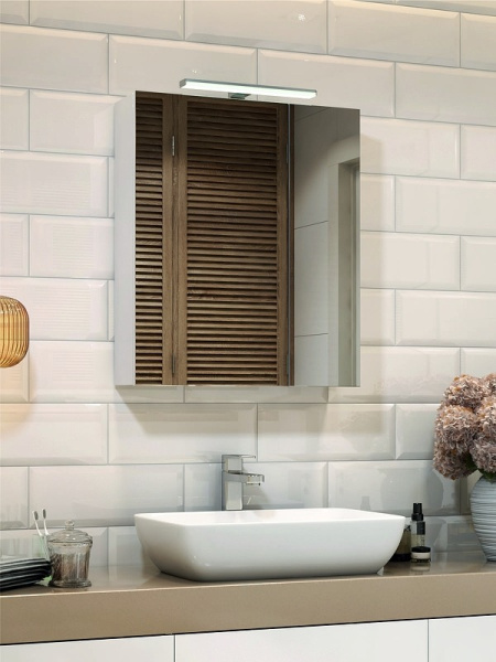 Зеркало-шкаф с подсветкой (60x70) Vigo Plaza zsh.PLA.60.El