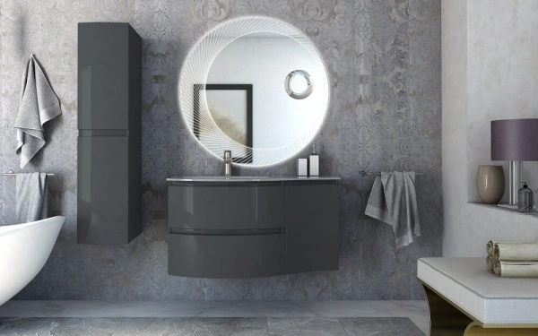 Пенал подвесной Cezares  Vague 44323 Antacite