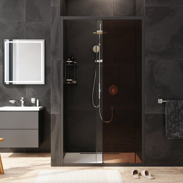 Душевая дверь (110х195) Am.Pm Gem Solo W90G-110-1-195BBr