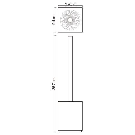 Ершик для унитаза WasserKRAFT Leine K-3827