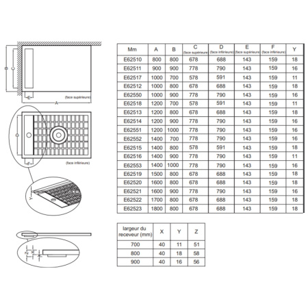 Душевой поддон Jacob Delafon Flight Neus (120x80) E66513-00