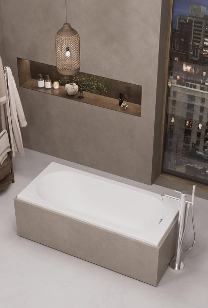 Акриловая ванна прямоугольная (170х75) Alba Spa SUPREME ВПР041000200