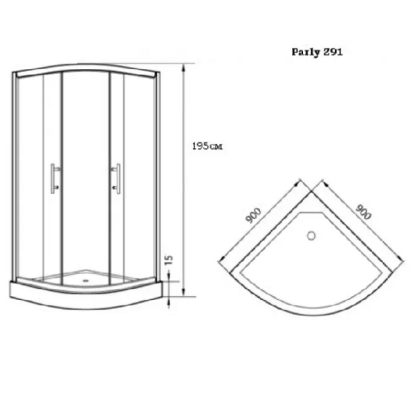 Душевой уголок Parly Z91