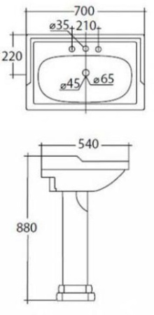 Пьедестал для раковины Cezares Laredo CZR-434