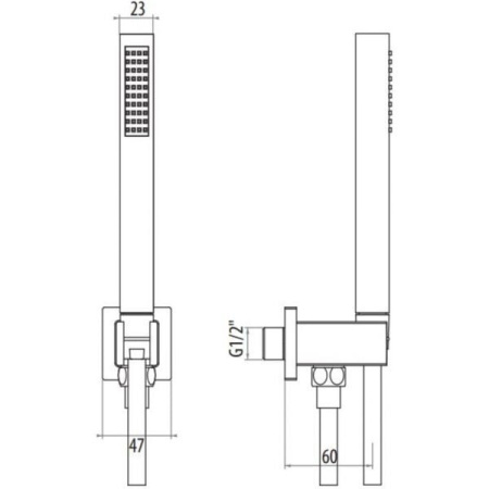 Душевой набор Gattoni PD KTQ01/PDCOcr
