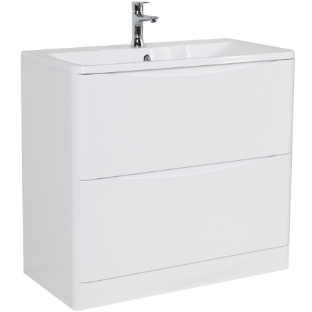 База под раковину напольная BelBagno ACQUA-800-2C-PIA-BL Bianco Lucido