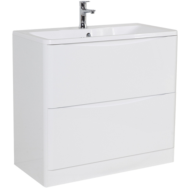 База под раковину BelBagno ACQUA-900-2C-PIA-BL Bianco Lucido