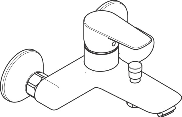 Смеситель для ванны Hansgrohe Talis E 71740700 белый матовый